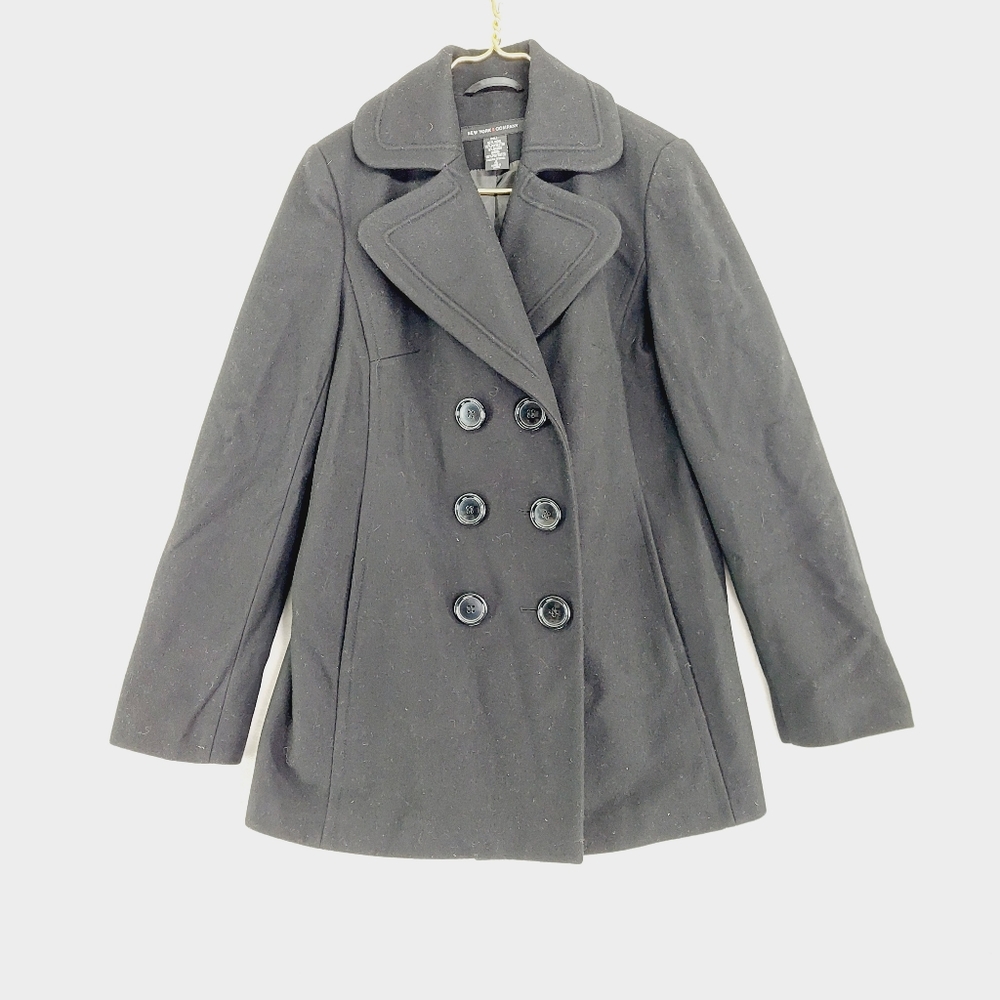 New York & Company Black Pea Coat